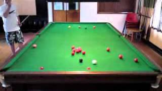 Bill Woolacott Failing to Do a Cannon in Snooker