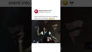 bro can’t resist getting the crowd turnt up   #travisscott   Collecting hip hop fans…