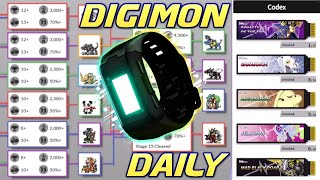 Digimon Daily! Vital Bracelet Arena App! Rampage Of The Beast BE Memory Dim Evolution Guide!