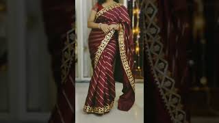 Wine colour silk saree with maroon blouse | How to drape a saree? #sareehaul