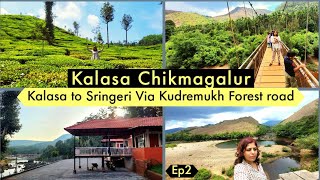 Kalasa Chikmagalur|Kalasa to Sringeri Forest drive|Sringeri Temple|KappiKadu homestay|Ep2|Karaj Vlog