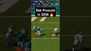 Dak Prescott in 2016 🔥