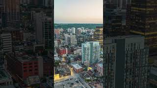 Drone Hyperlapse of Downtown Hamilton from Sunset to Night | Hamilton Drone Pilot | Ontario, Canada