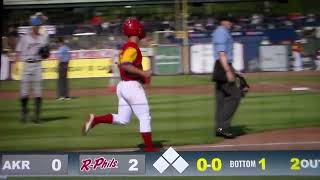 Reading's Otto Kemp hits home run vs. Akron