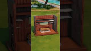 Let's Build a COZY BOOK NOOK \\ Stop Motion Room Builds \\ #sims4mods #thesims #shortsfeed