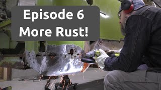 VW Bay Window Bus Restoration #6 - Passenger side rust repairs