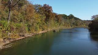 Scuba's 1st river drone video