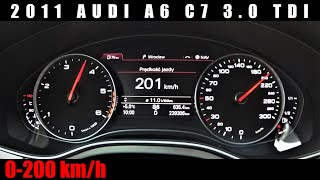 2011 Audi A6 3.0 TDI Acceleration / Przyspieszenie 0-200 km/h