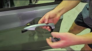 How to Remove & Replace Hyundai Accent Exterior Outer Door Handle 2012-2017 Hatch & Sedan