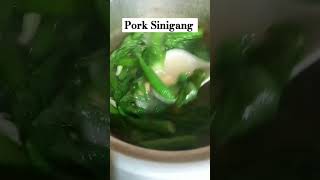 Pork Sinigang may okra at saluyot