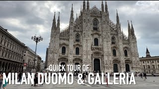 Quick Tour of Milan’s Duomo & Galleria Vittoria Emanuele || | Goodluck Bull of Milan | Milan Vlog