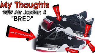 Early Look @ Air Jordan 4 Bred 2019 vs 2012 | Unboxing Air Jordan 4 “Black Cement” | In-Depth Review