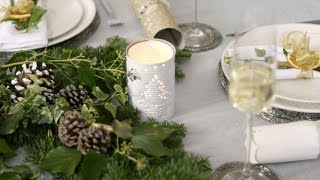 How to make candle holders from punched tin cans