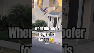 Gotta do what you gotta do! 😂 #roof #roofer #roofing #roofershelper #roofingcontractor