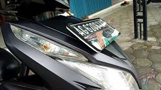 MODIFIKASI HONDA VARIO DARK GREY DAN CARBON GLOSY