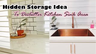 Hidden Storage Idea • Clutter Free Kitchen Countertop • Keep Clean and Organize~