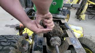 Removing a rear p.t.o, John Deere 317