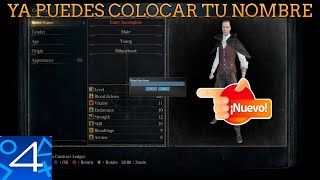 SHADPS4, BLOODBORNE SOPORTE A TECLADO YA PUEDES PONERLE NOMBRE A TU PERSONAJE