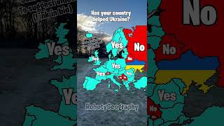 Has your country helped Ukraine? #mapping #geography #ukraine