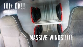 BRUTAL BASS WIND TUNNEL!!!!! (Dennis' 8 Orion HCCA 12s on 2 HCCA 11Ks)