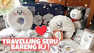 TRAVEL WITH BT21 RJ ! TRAVEL STUFF REVIEW: Luggage, Neck Pillow, Passport Case, etc ! [ INDONESIA ]