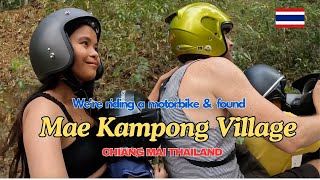 Were riding a motorbike and found Mae Kampong Village Chiang Mai Thailand