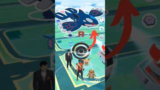 Rescued Kyogre Legendary Pokemon from Giovanni #pokemongo #giovanni #kyogre #teamrocket #shorts