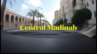 Driving in the heart of Madinah || Central Madinah