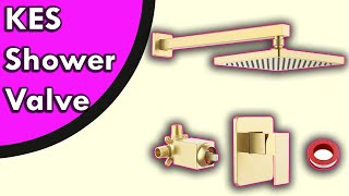 Shower Faucet Sets | KES Shower Valve | with Shower Faucet Sets Complete Brushed Brass Rain Shower