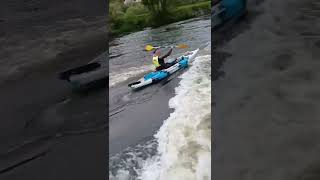 Ireland kayaking me messing around in Balincolig park 🇮🇪