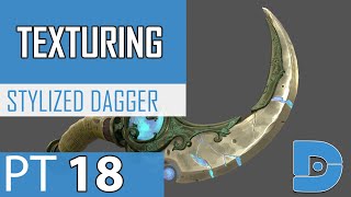 How to Texture in Substance Painter 2019 - Stylized Dagger - PT. 18