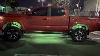 RGB LED ROCK LiGHTS                                         Toyota Tacoma  #toyota #tacoma #shorts