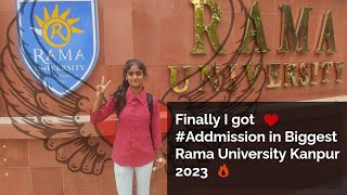 😍 Finally I got #Addmission in Biggest Rama University Kanpur 2023 ❤️ My New #University Campus Tour