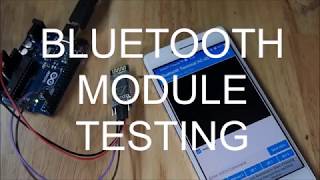 HC-05 Bluetooth Module Testing Via Arduino Uno.