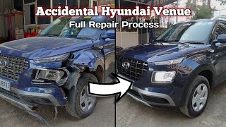 Accidental Hyundai Venue Denting Painting  / Car Tech Care