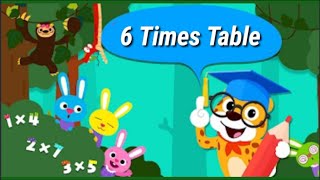 6  times table || 6x1=6 Multiplication || Math's Tables