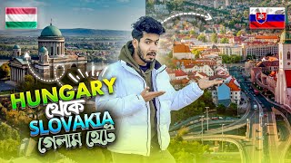 Crossing the border hungary-slovakia পায়ে হেঁটে চলে গেলাম কোথায়