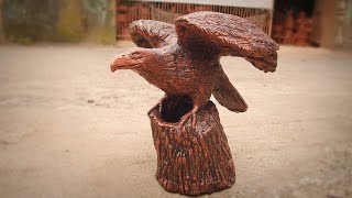 How to making a eagle with clay | clay modelling | clay Sculpture