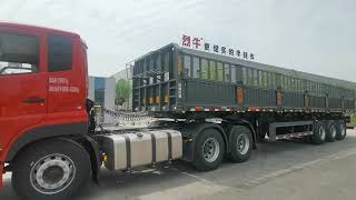 M110 Side Fence Semi Trailer Star Trailer Made Hooked Up Ready For Delivery Out