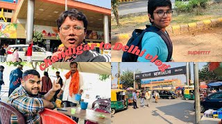 chandigarh to delhi vlog | new delhi railway station to metro station