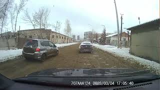 Объездная дорога по ул. Армейская, 03.03.23 Красноярск