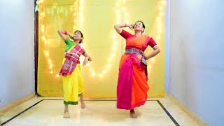 Kalo Jole Kuchla Tole Dublo Sonaton | Jhumur Dance | Mother & Daughter | Tanusree and Adrija