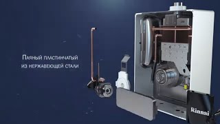 3д видеоролик котла для компании "Rinnai"