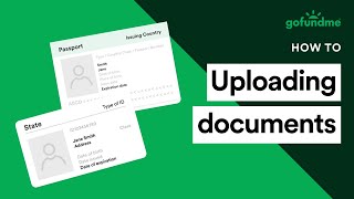 How to upload verification documents for your GoFundMe