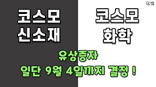 코스모신소재, 코스모화학 유상증자 정보 ㅣ 일단 9월 4일까지 결정이 필요합니다.