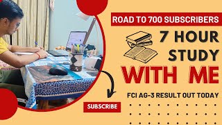 7 Hours Study With Me | Without Break | #pomodoro #studywithme #studywithmeindia #sbiclerkmains