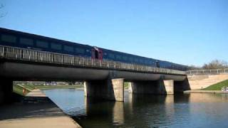 First Great Western train passing through river