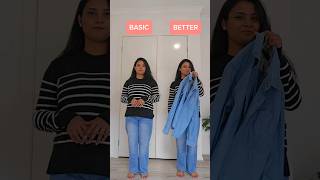 Upgrade Your Style : Denim Shirt Layering Hack #fashionhacks #youtubeshorts #outfitideas