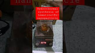 Hydrothermal synthesis of hematite (Fe) nanoparticles