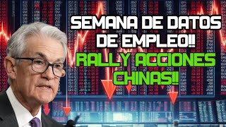 Continúa el Rally en Acciones Chinas! Semana de Datos de Empleo! Situación Medio Oriente